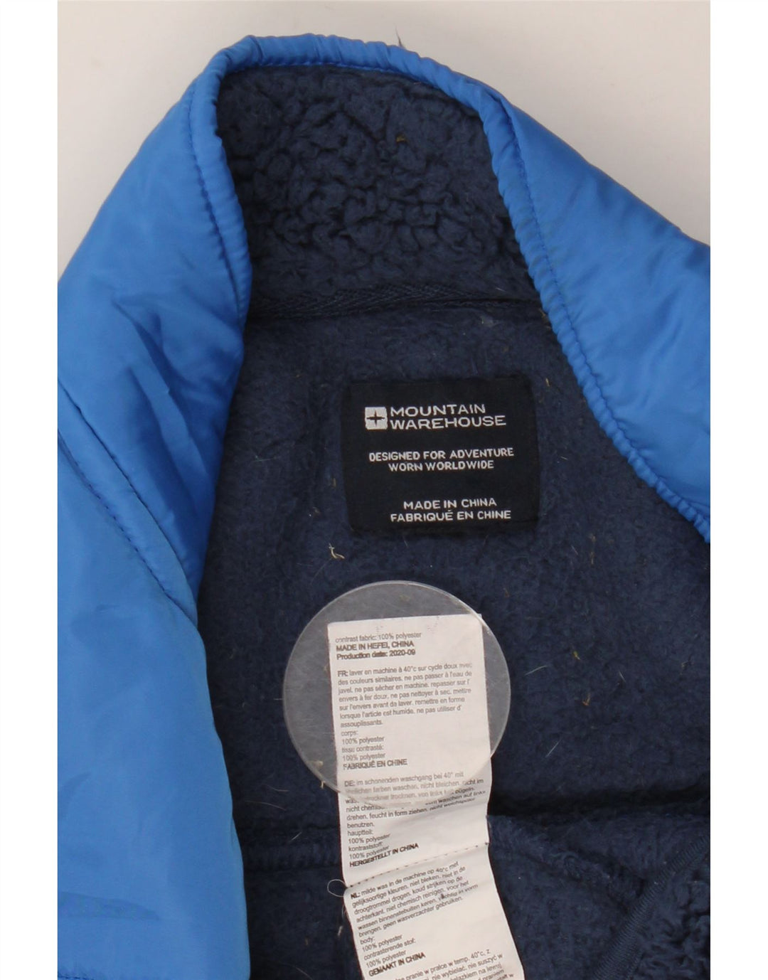 MOUNTAIN WAREHOUSE Chaqueta polar para niño 12-13 años Azul marino Colorblock
