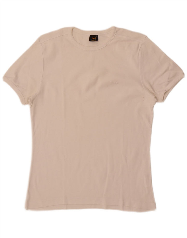 Lee Camiseta para mujer Top UK 44 Large White Cotton