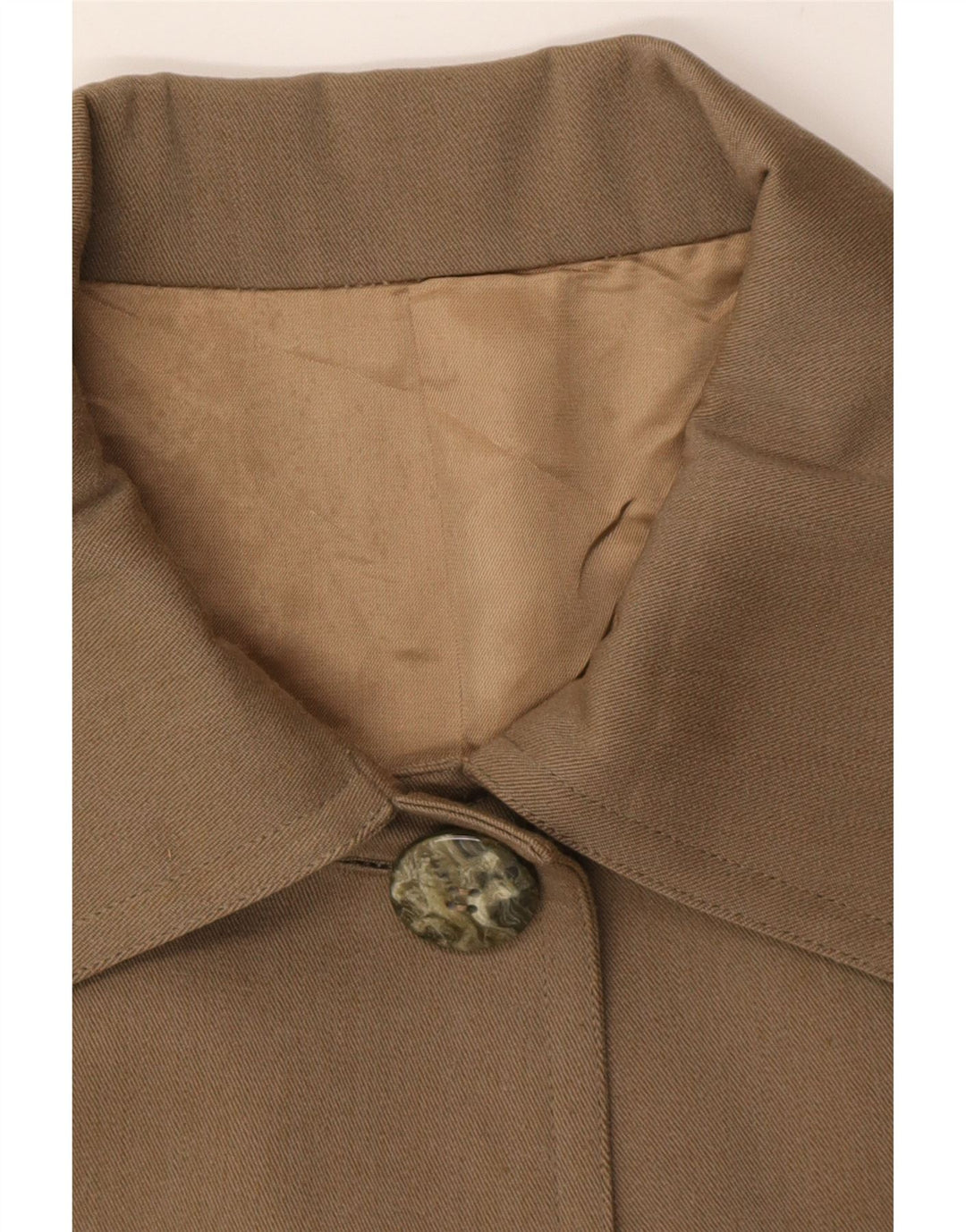 Vintage mujer abrigo de gran tamaño Reino Unido 18 XL Marrón