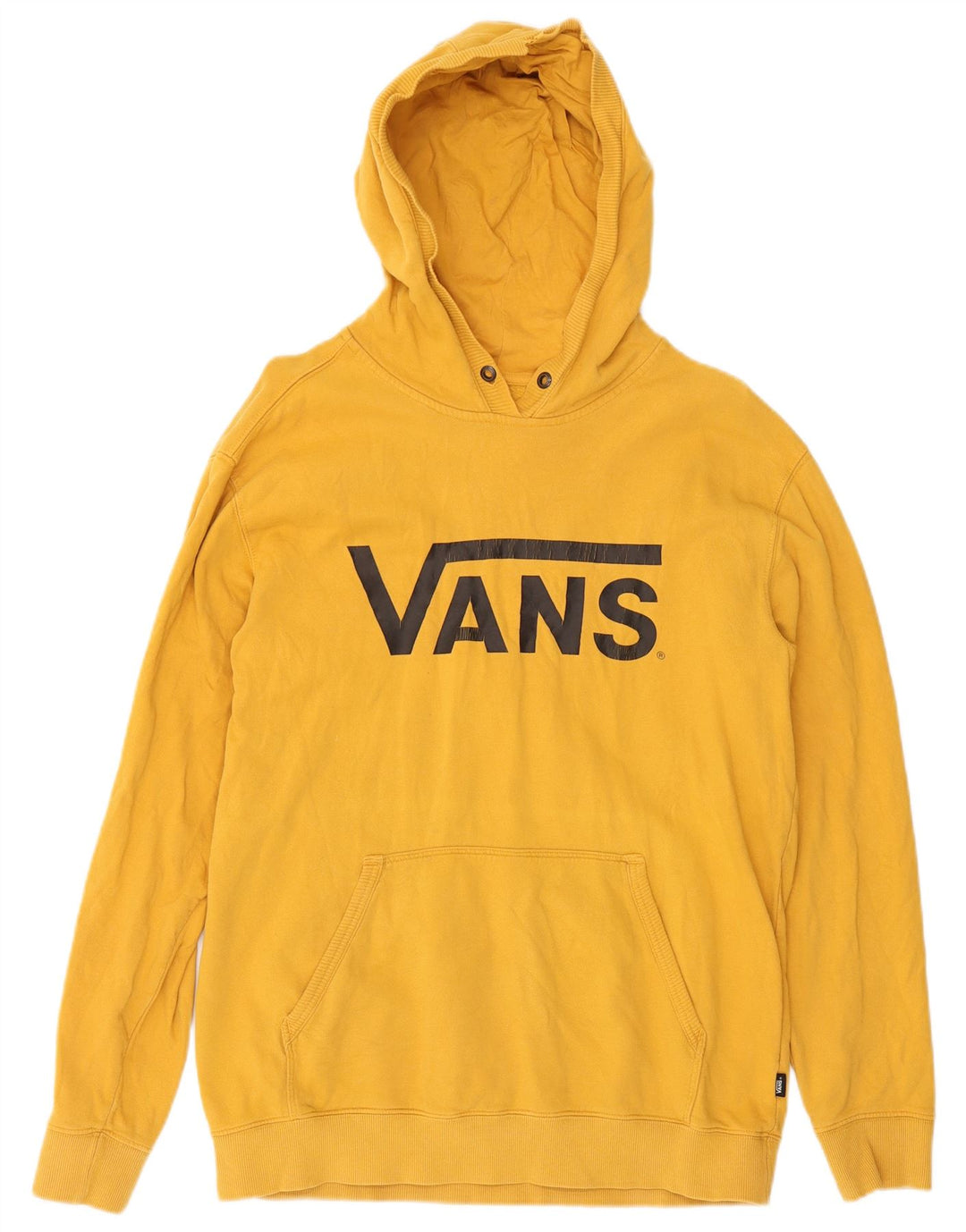 Vans Hombre Sudadera Con Capucha Gráfica Jersey Grande De Algodón Amarillo