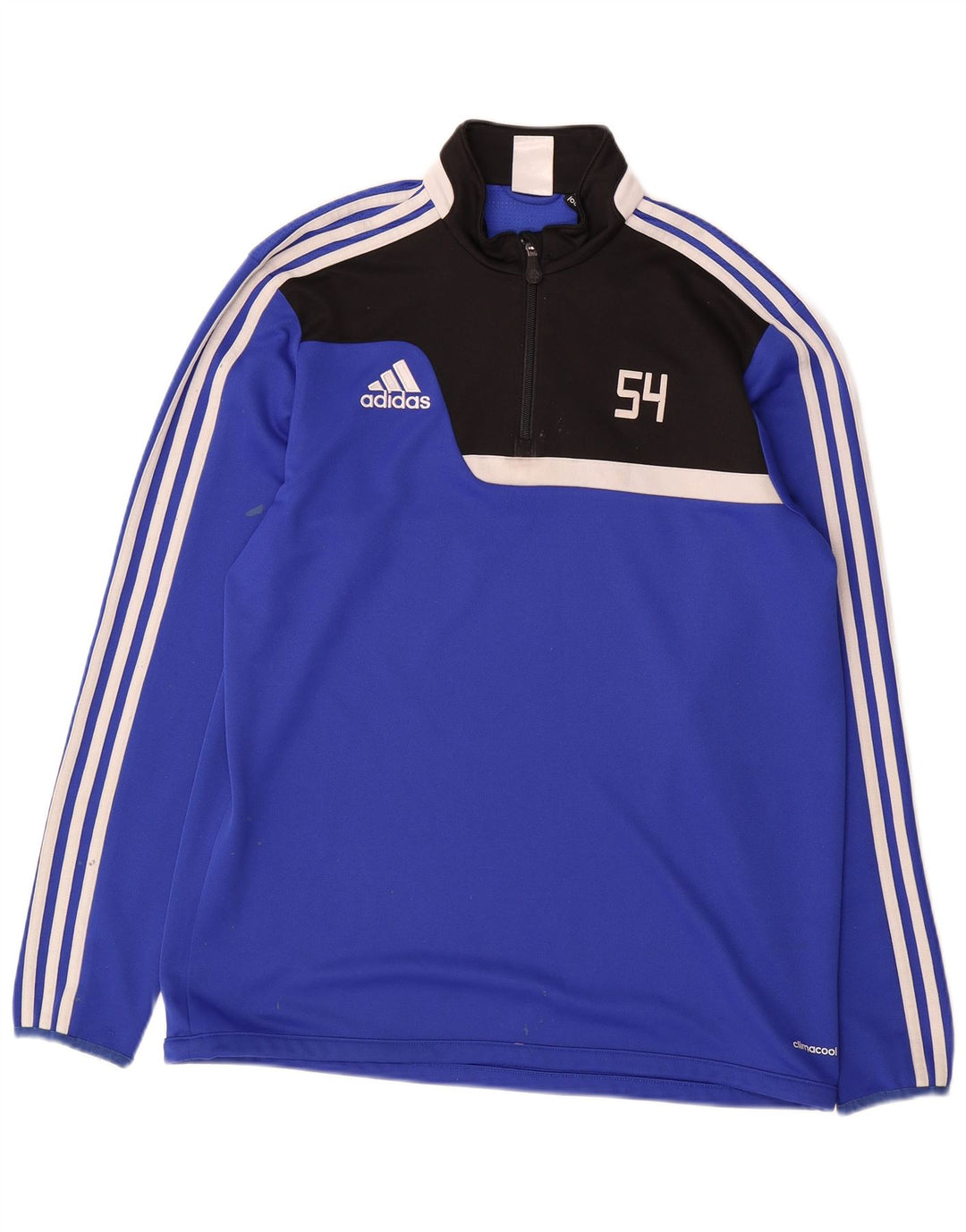 ADIDAS Hombre Climacool Jersey Chándal Top Grande Azul Colorblock