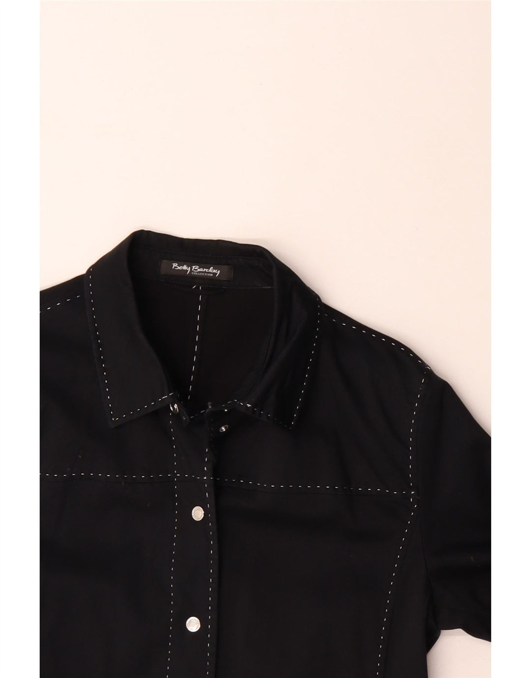 Betty Barclay Chaqueta Bomber para Mujer UK 14 Mediana Algodón Negro