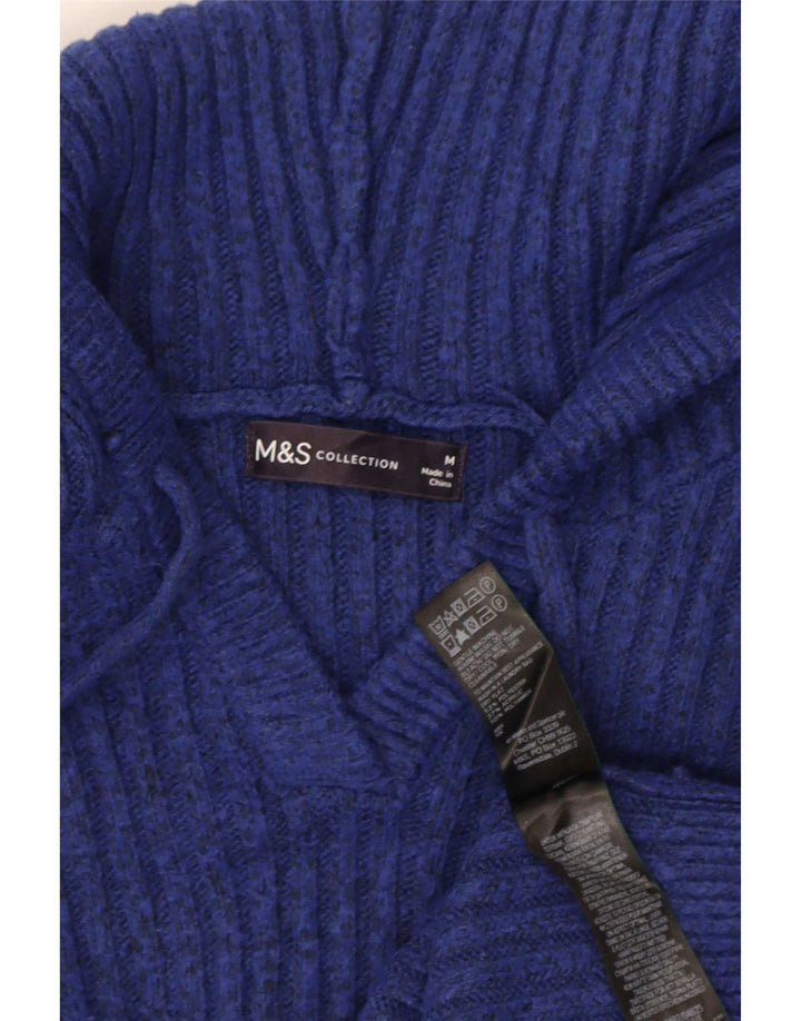 Marks & Spencer Suéter con capucha para mujer UK 44 Medium Azul marino