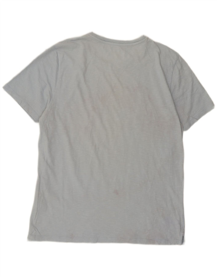 Camiseta gráfica para hombre Fat Face Top grande de algodón azul