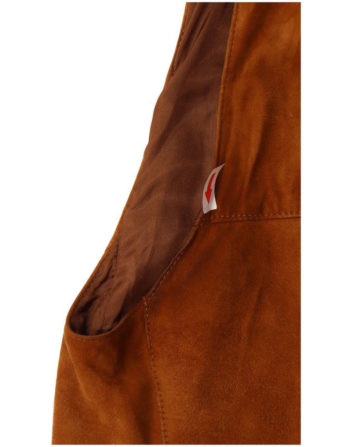 Vintage hombres ante Gilet Reino Unido 40 marrón grande