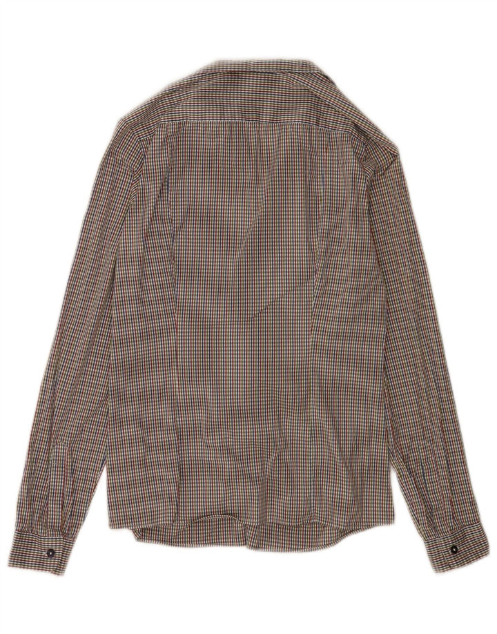 Trussardi Jeans Blusa para Mujer con Volantes en la Parte Delantera UK 6 XS Multicolor