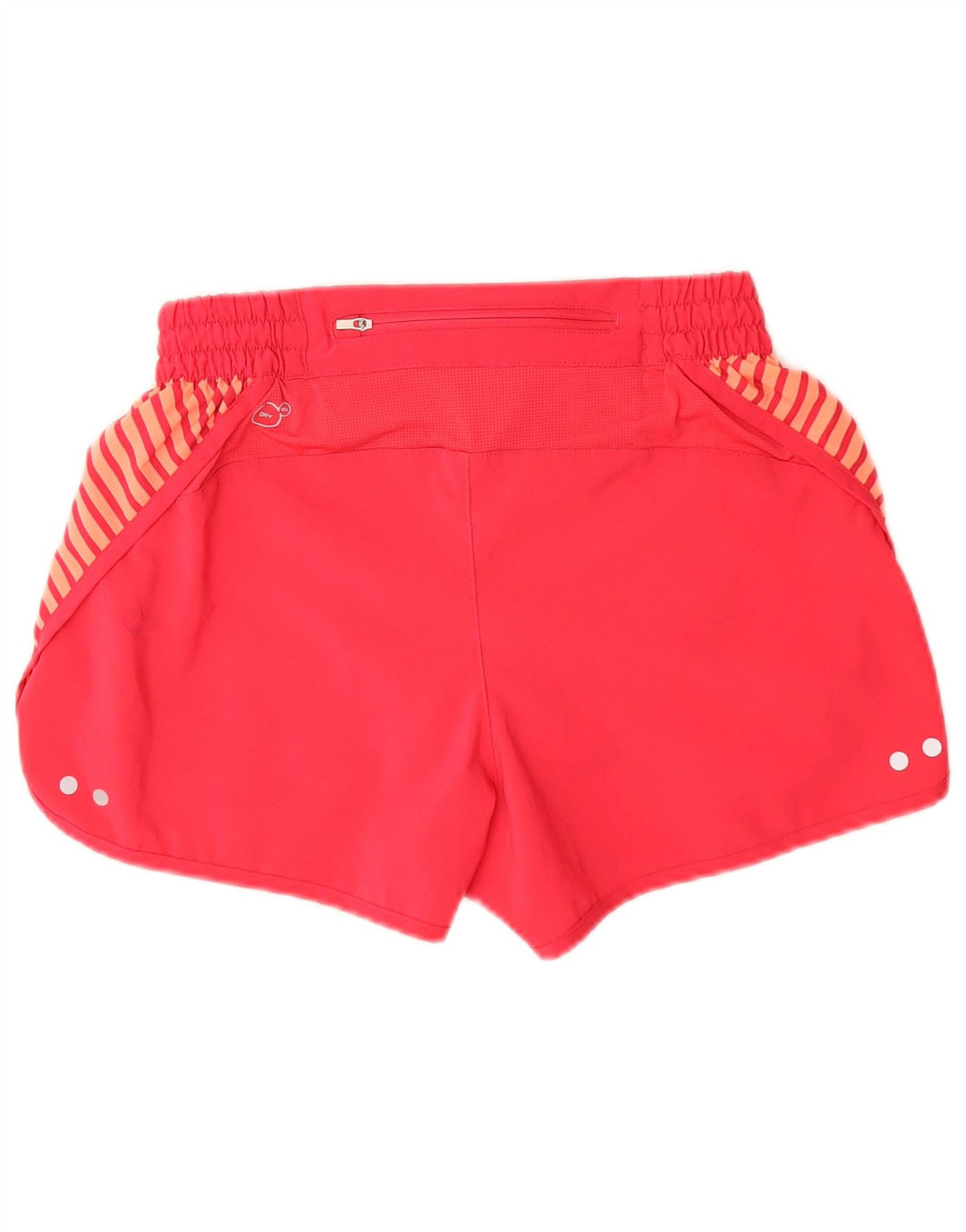 Puma Pantalones cortos deportivos para mujer UK 12 Poliéster a rayas rosa medio