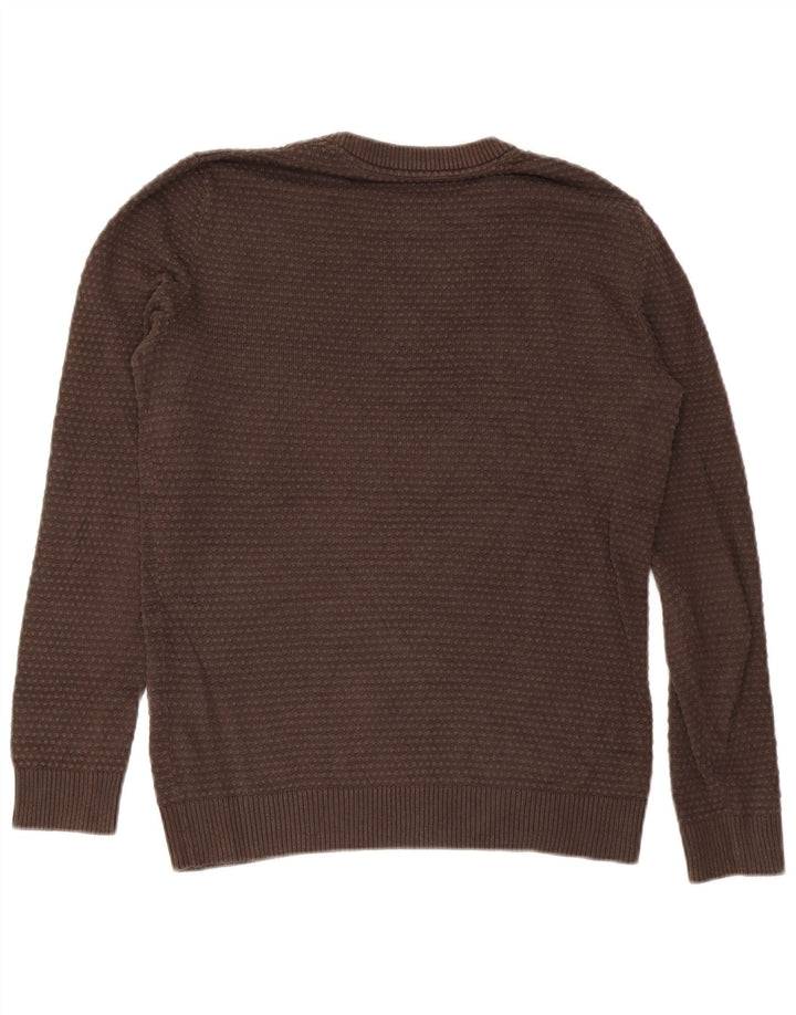 Jersey Jack & Jones Hombre con cuello redondo y cuello redondo de algodón marrón medio