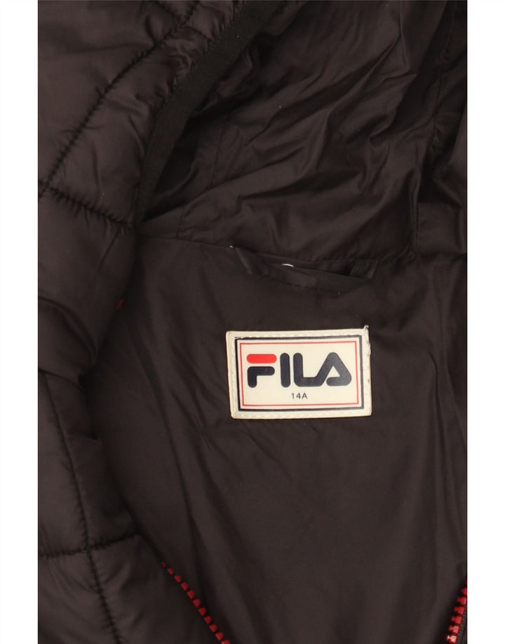 Fila Chaqueta acolchada con capucha para niño 13-14 años negro