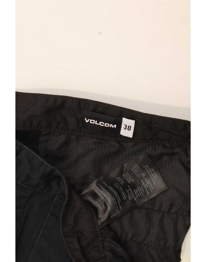Volcom Pantalones cortos chinos para hombre W38 XL Algodón negro