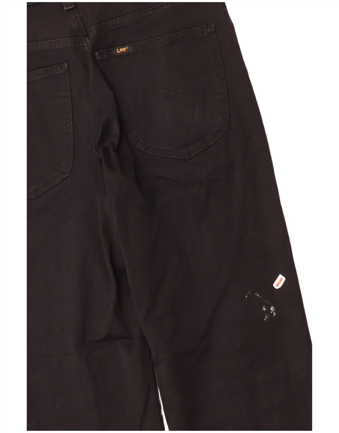 LEE Pantalones informales rectos Brooklyn para hombre W32 L28 Algodón negro