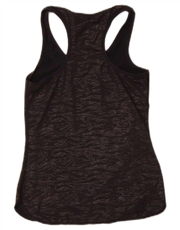 Champion Camiseta sin mangas con estampado abstracto para mujer UK 4 XS Negro