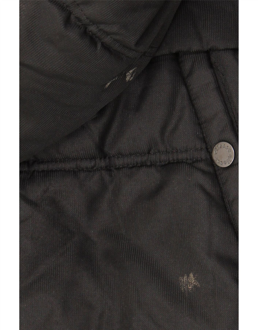 Ellesse Chaqueta acolchada con capucha para hombre UK 38 Medium Negro Poliéster