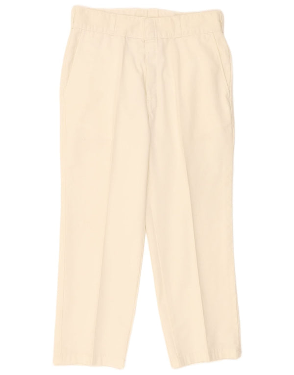Pantalón Chino Recto Dickies Mujer W34 L26 Poliéster Blanco
