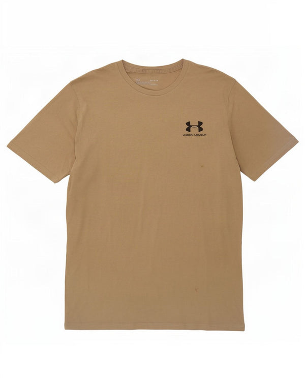 Camiseta Under Armour Heat Gear para hombre, color caqui mediano