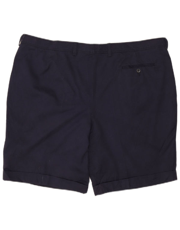 Lacoste Pantalones cortos chinos para hombre IT 54 2XL W42 Poliéster azul marino