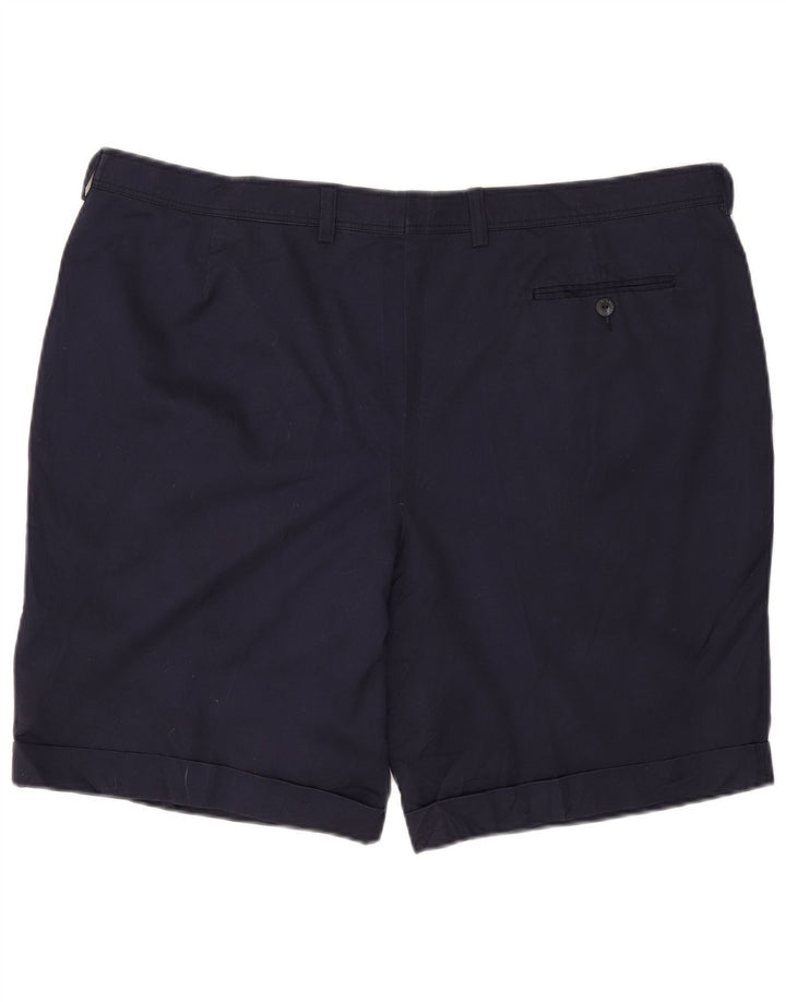 Lacoste Pantalones cortos chinos para hombre IT 54 2XL W42 Poliéster azul marino