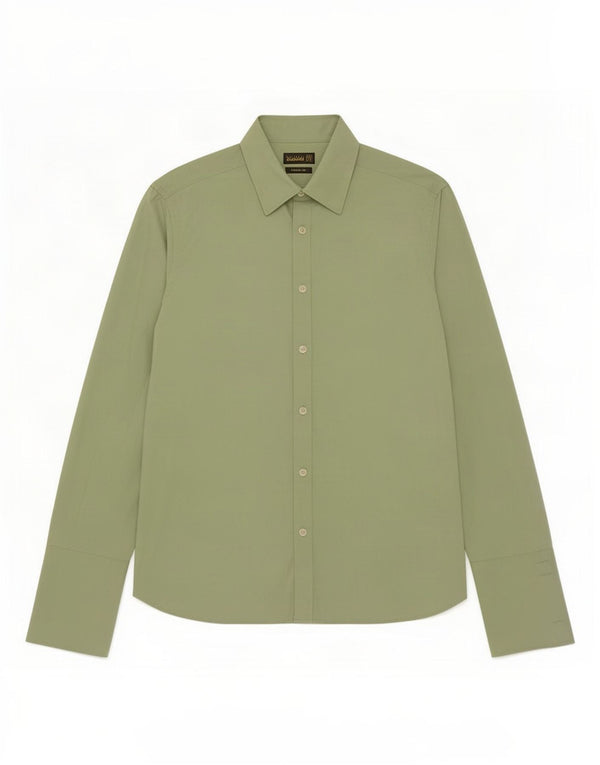 Ted Baker Camisa formal para hombre Talla 15 1/2 39 Algodón verde medio