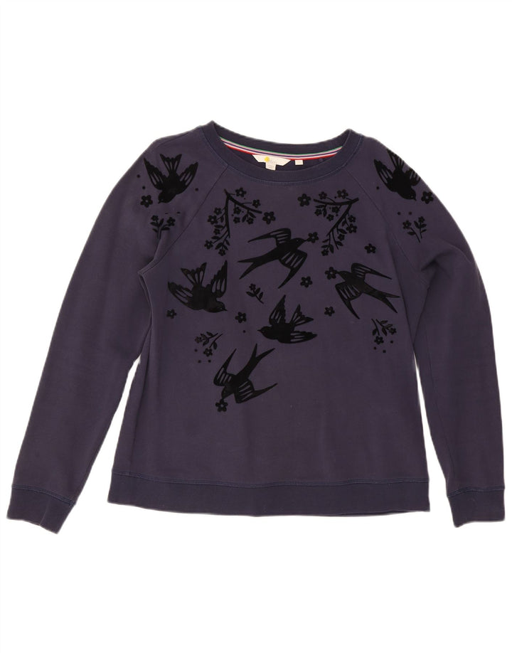 Boden - Sudadera con estampado abstracto para mujer, talla 44, talla mediana, azul marino