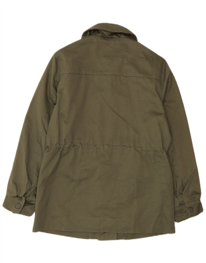 Topshop Chaqueta utilitaria para mujer UK 8 Small Khaki Cotton