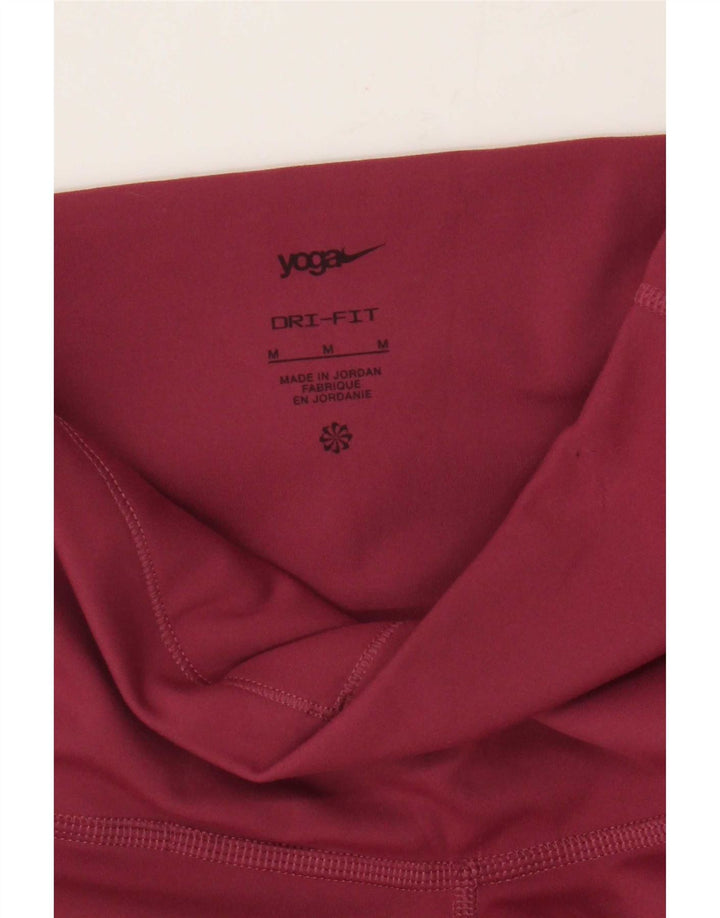 Nike Leggings de yoga para mujer UK 42 Medium Borgoña