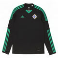 Adidas Camiseta De Fútbol Irlandesa Para Hombre Manga Larga Poliéster Negro Mediano
