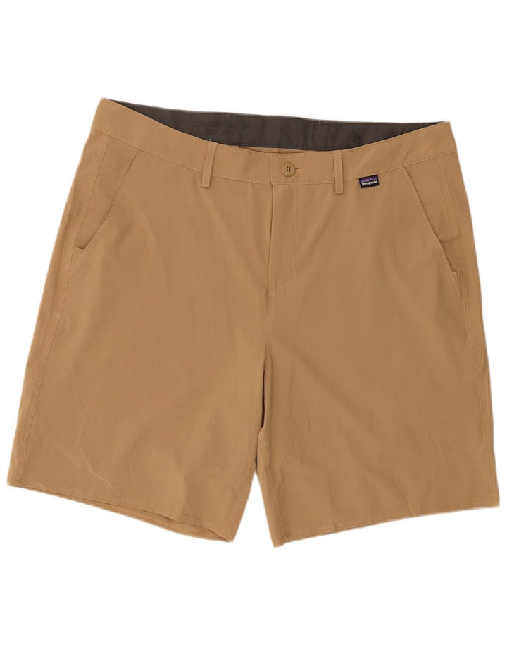 Pantalones cortos chinos Patagonia para hombre W34 poliéster beige grande