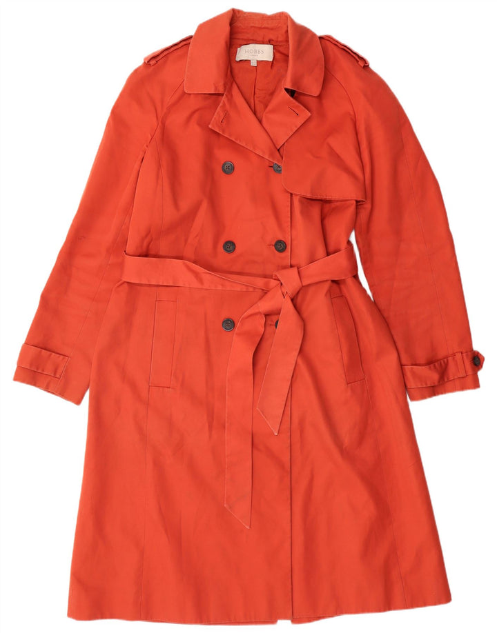 HOBBS Gabardina London para mujer Reino Unido 14 Algodón naranja medio