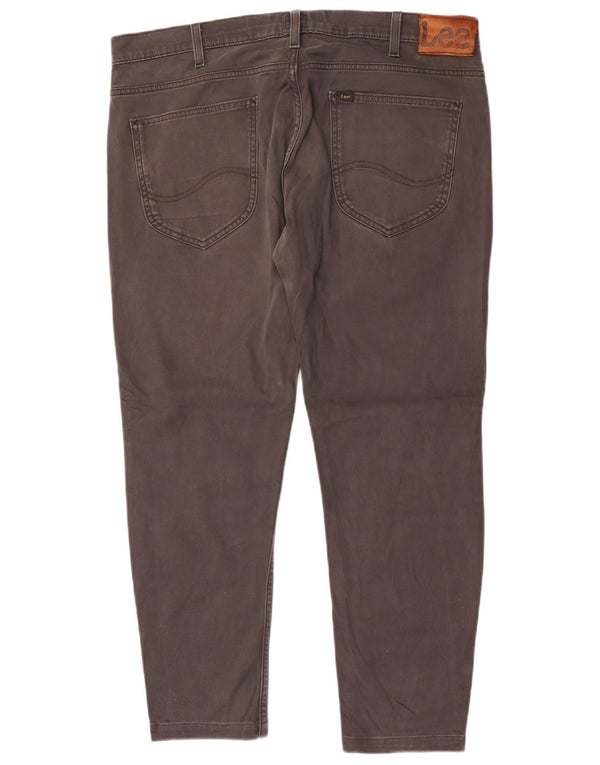 Lee Mens Powell Slim Casual Pantalones W38 L27 Algodón Gris
