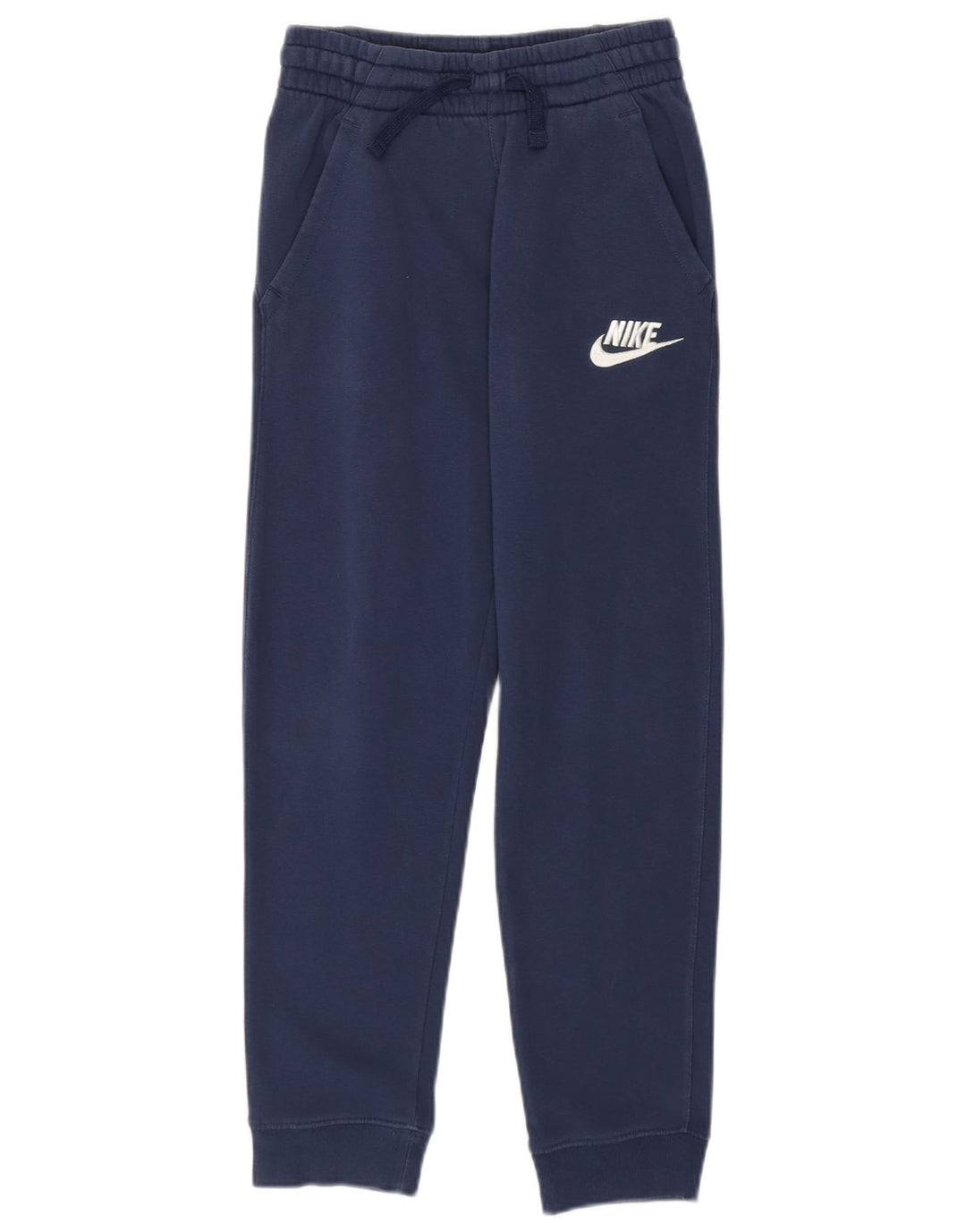 NIKE Pantalones de chándal con gráfico para niños, 10-11 años, mediano, azul marino