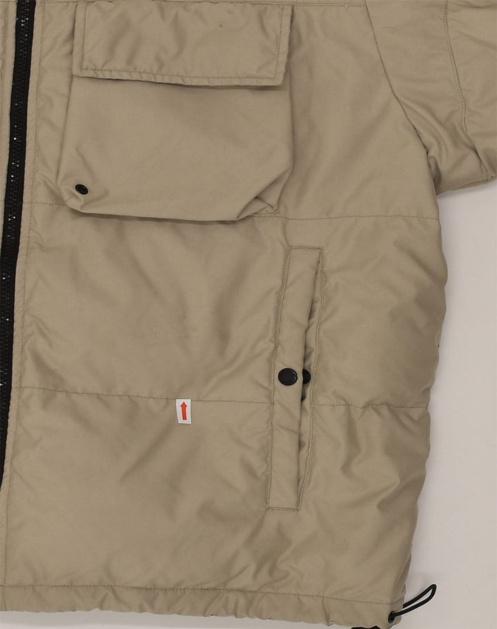 PEPE JEANS Chaqueta acolchada para hombre UK 36 Small Beige Poliéster