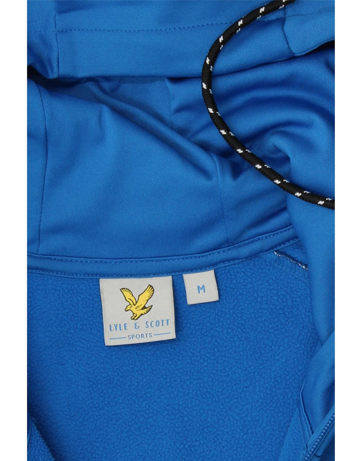 Lyle & Scott - Sudadera con capucha y cremallera para hombre, poliéster, color azul medio