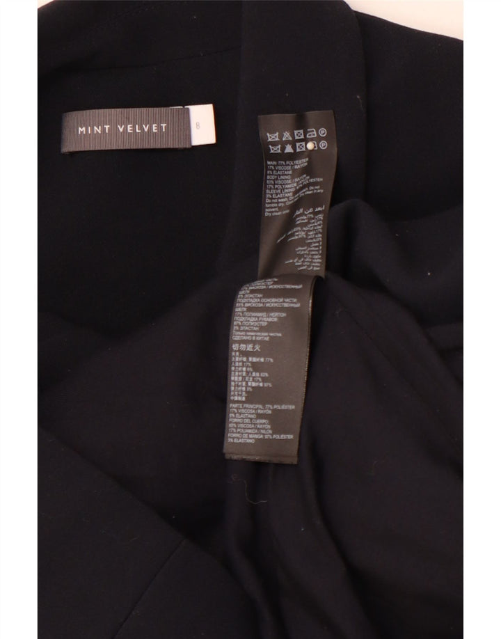 MINT VELVET Chaqueta tipo blazer con doble botonadura para mujer UK 8 Small Black