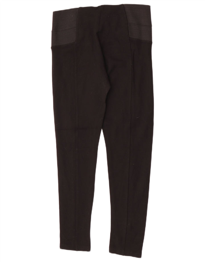 Zara Mujer Leggings Large Viscosa Color Block Negro