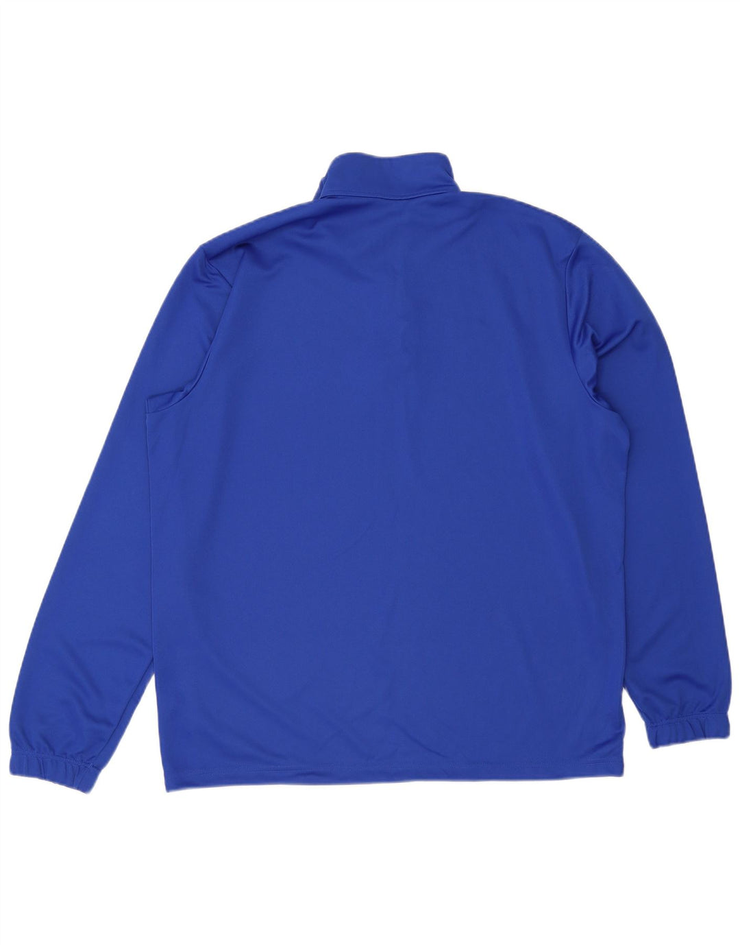 Adidas Mujer Climalite Graphic Zip Neck Top Manga Larga XL Poliéster Azul
