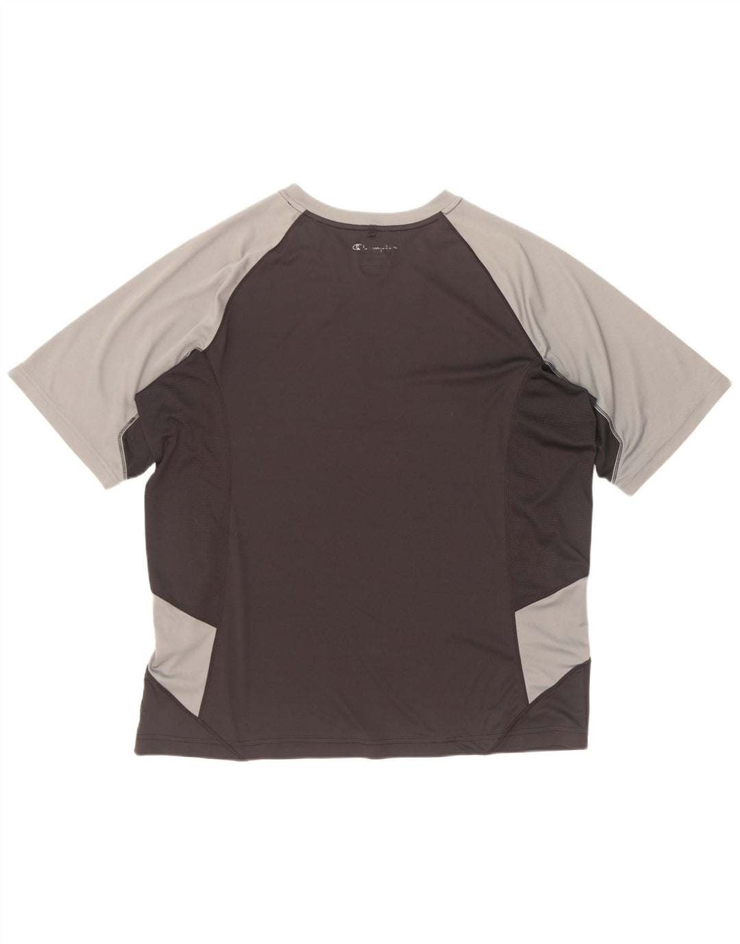 Champion Camiseta para hombre Top XL Negro Colorblock Poliéster