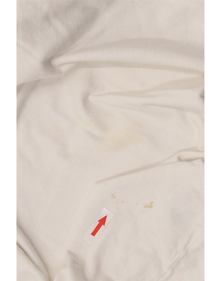 MURPHY & NYE Top gráfico para hombre de manga larga blanco mediano