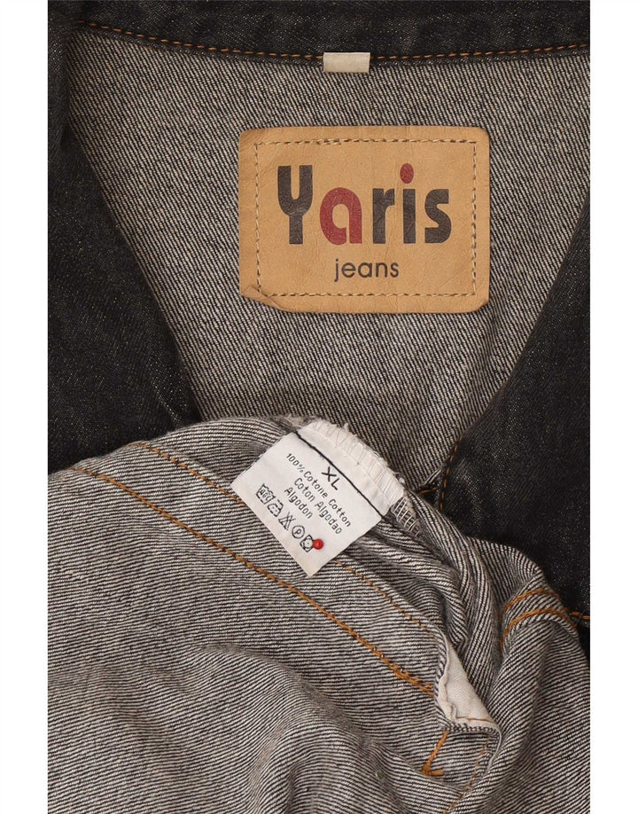 Vintage hombres chaqueta de mezclilla Reino Unido 42 XL algodón gris
