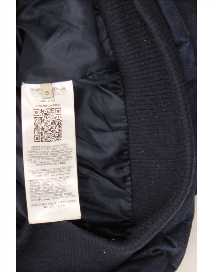 Guess Chaqueta acolchada con capucha para hombre UK 36 Small Poliéster azul marino