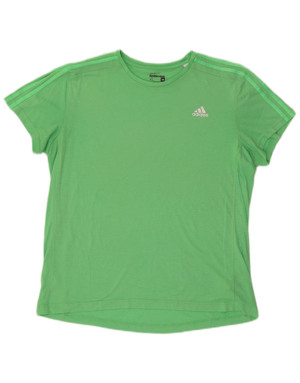 Adidas Hombre Climalite Camiseta Top XL Poliéster Verde