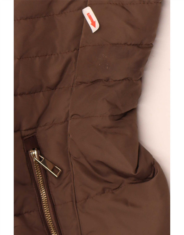 Marks & Spencer Chaqueta Parka con Capucha para Mujer UK 20 2XL Caqui Poliéster