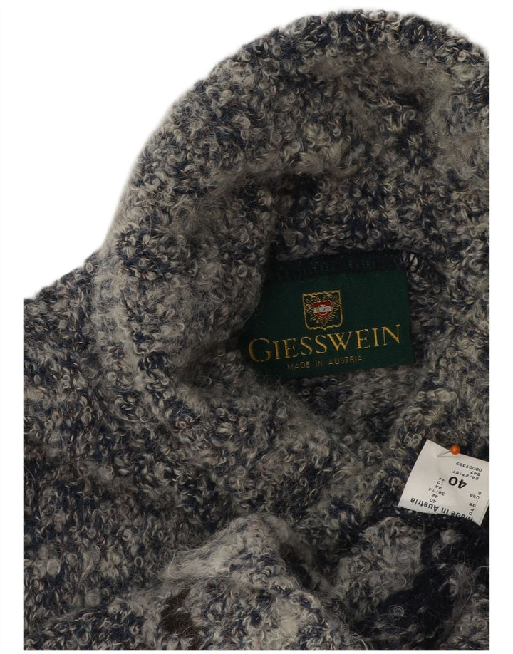 GIESSWEIN Jersey con cuello vuelto para mujer EU 40 Gris medio Fair Isle