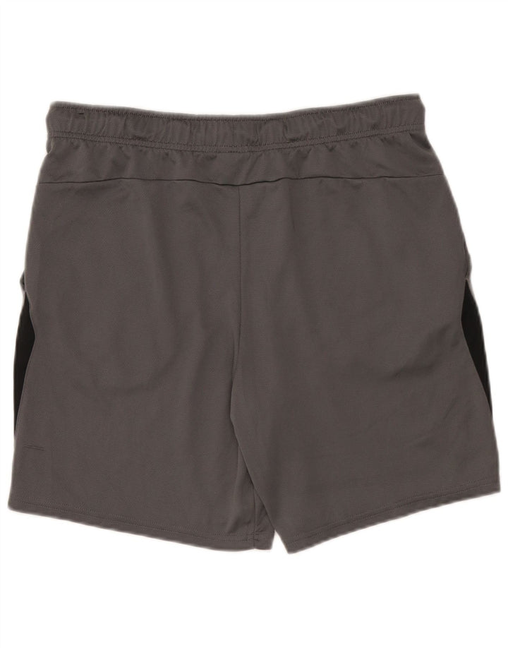 Pantalones cortos deportivos Nike Dri Fit Standard para hombre, poliéster color block, color gris grande