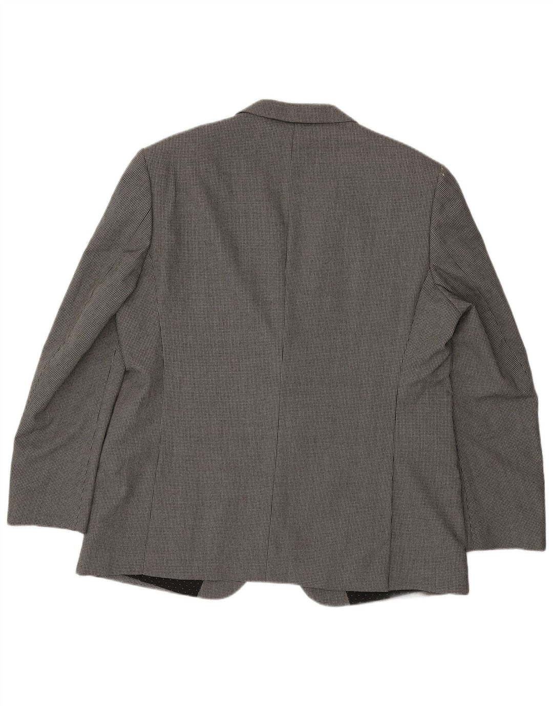 Marks & Spencer Chaqueta tipo blazer de 2 botones para hombre UK 46 3XL Lana de pata de gallo gris