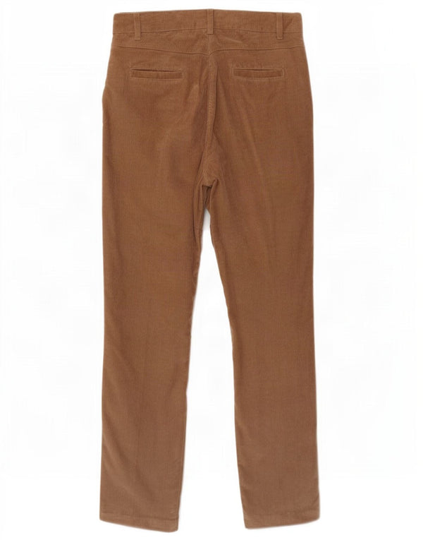 Jaeger Pantalones de pana ajustados para mujer UK 12 Medium W32 L30 Algodón marrón