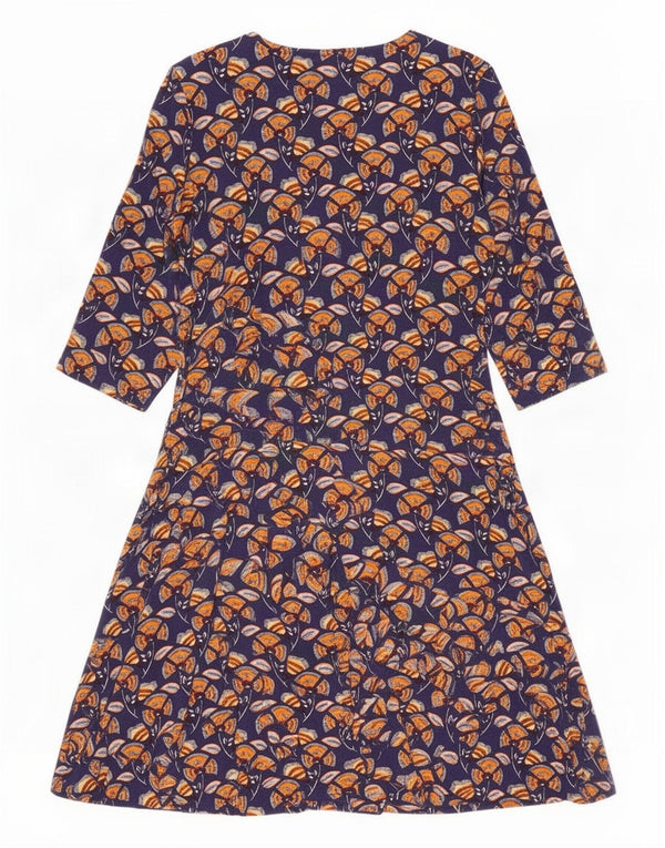 Joe Browns Vestido acampanado de manga 3/4 para mujer UK 46 Grande Azul marino Floral