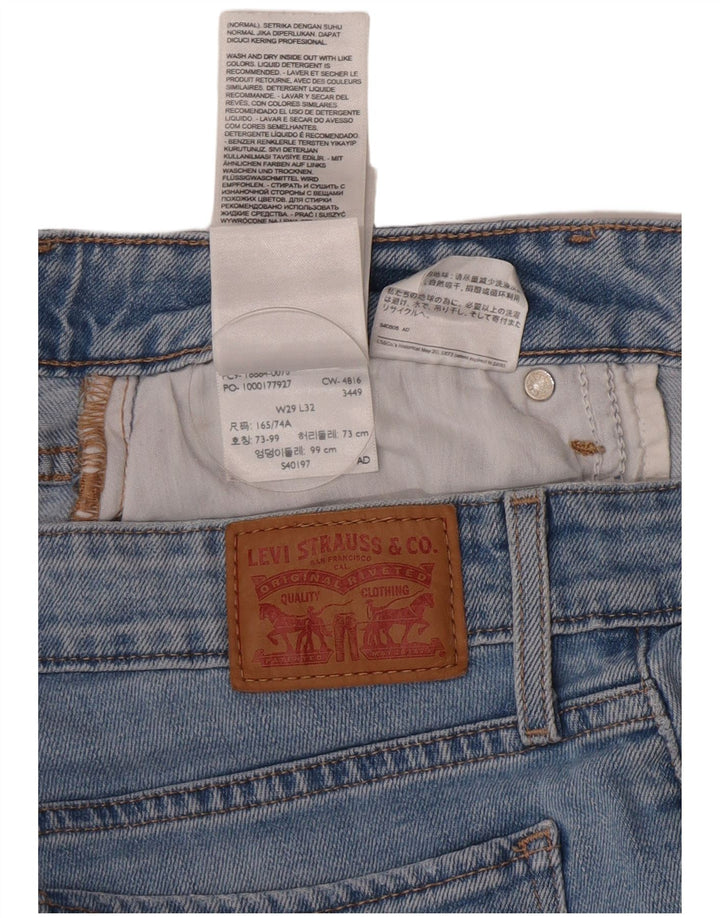 Levi's Mujer 712 Slim Jeans W29 L29 Algodón Azul