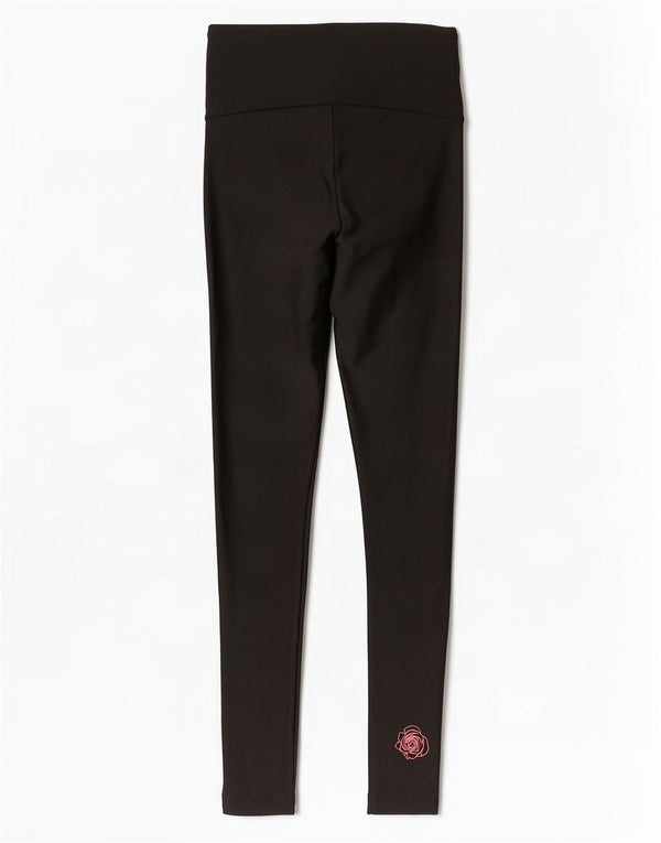 Puma Womens Leggings UK 4 XS Black Floral Polyamide
