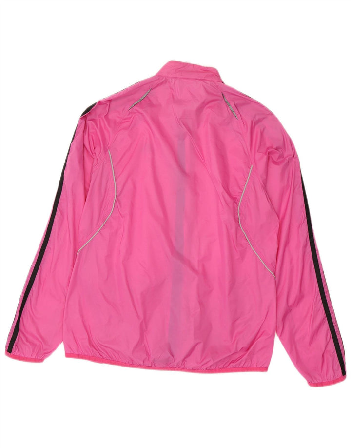 Adidas - Chaqueta de chándal para mujer, talla 40, talla grande, nailon rosa