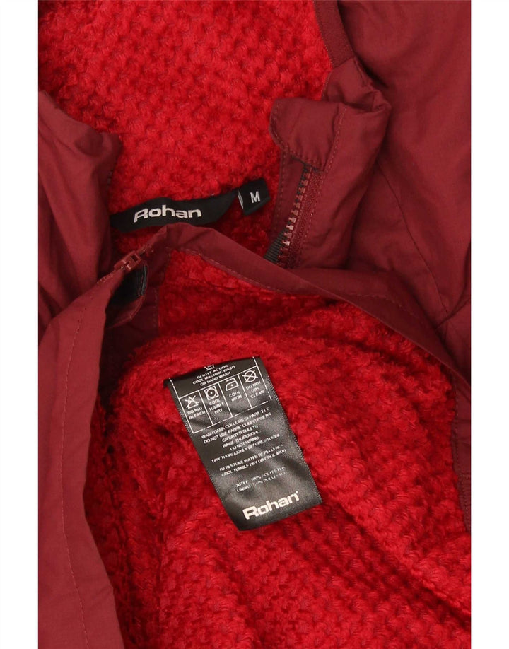 Rohan Chaqueta cortavientos con capucha para hombre UK 38 Poliéster burdeos medio